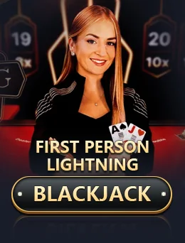 First Person Lightning Blackjack - Evolution slot game